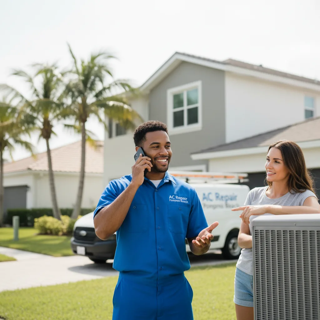 AC Repair Pompano Beach customer support in Palisades Park